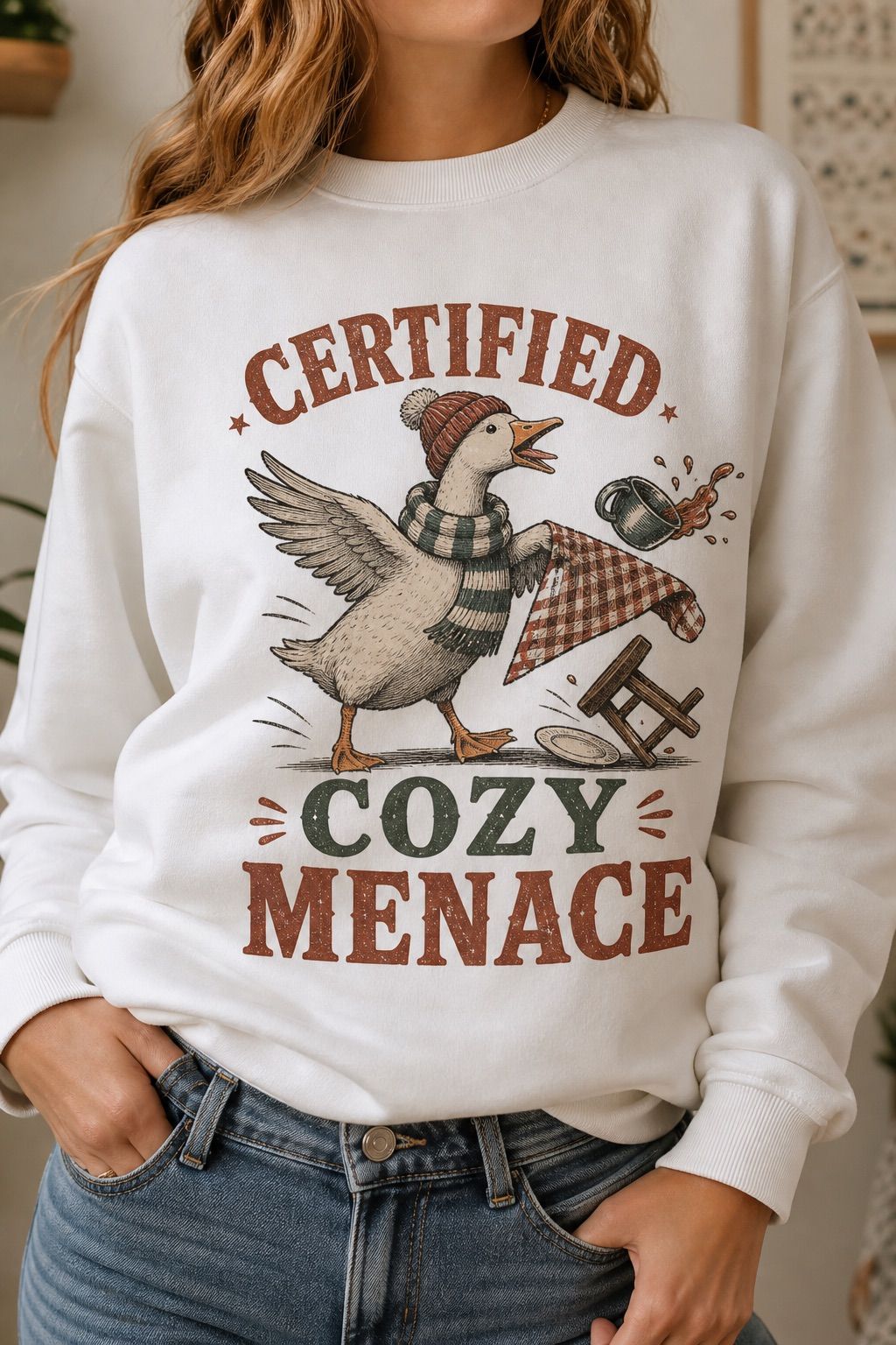 Certified Cozy Menace Goose Sweatshirt product image 2