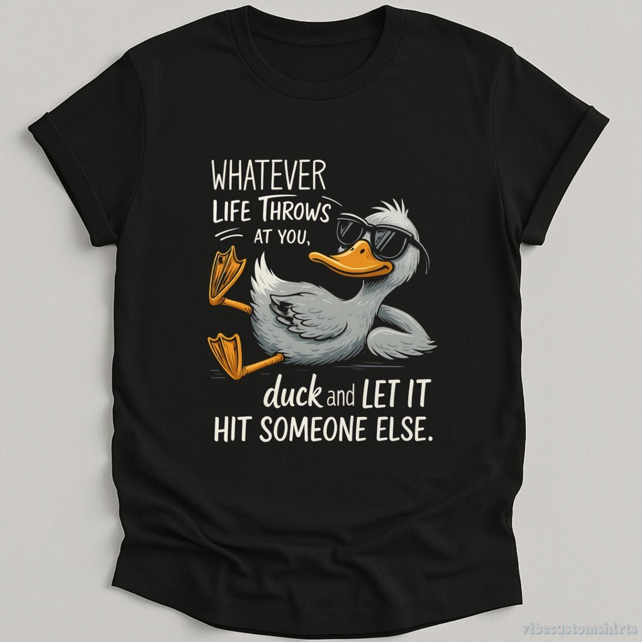 Whatever Life Throws At You Funny Duck Shirt product image 1