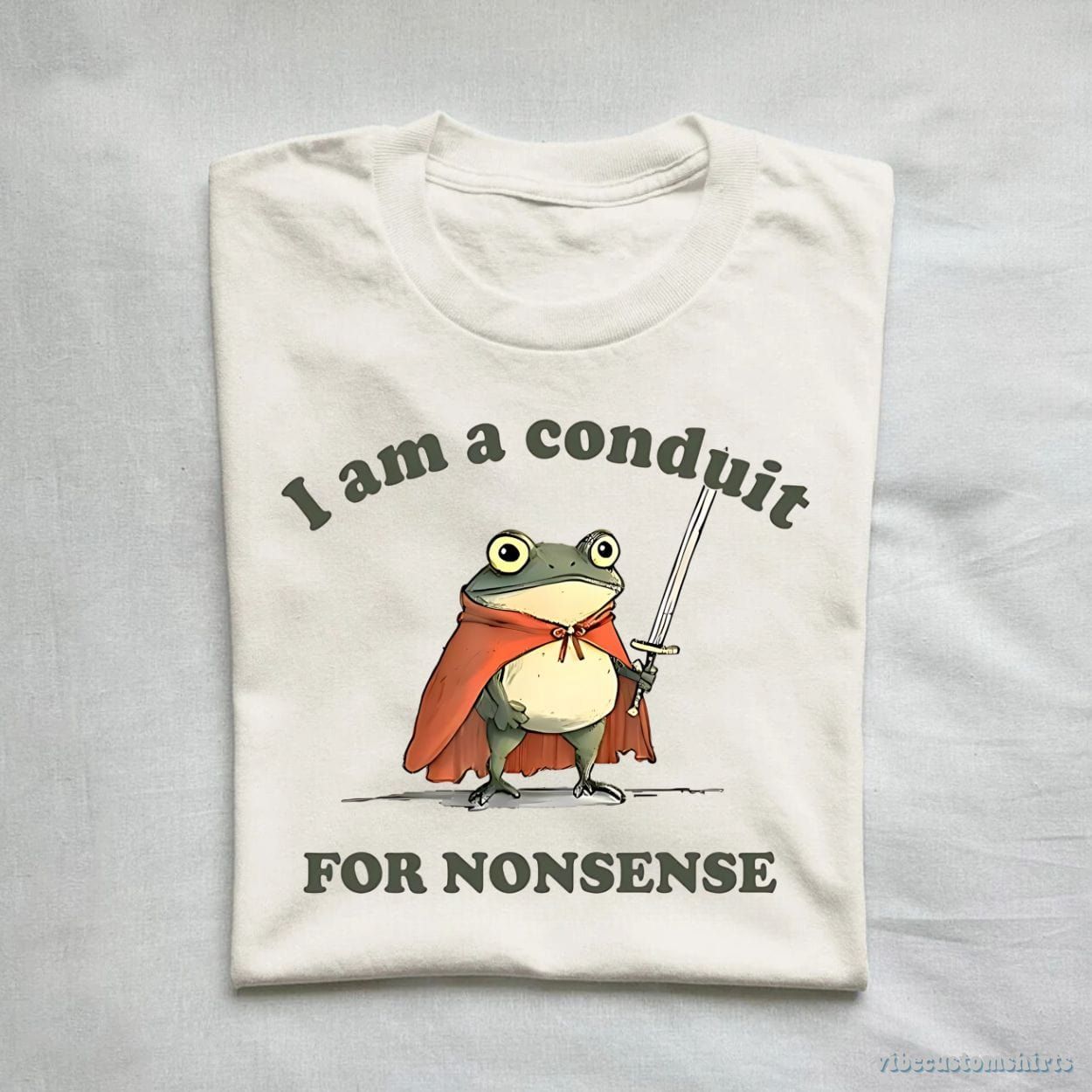 I Am A Conduit For Nonsense Frog Shirt product image 1