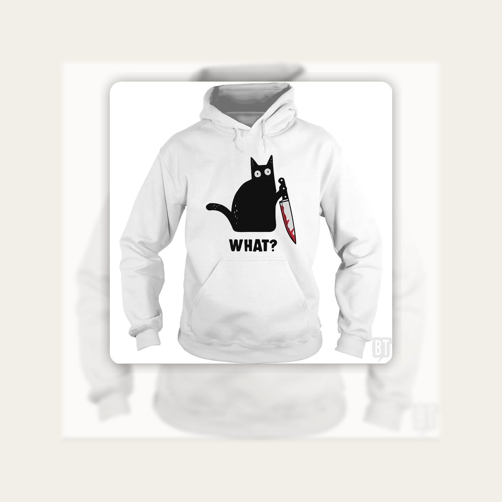 What? Funny Cat Hoodie product image 2