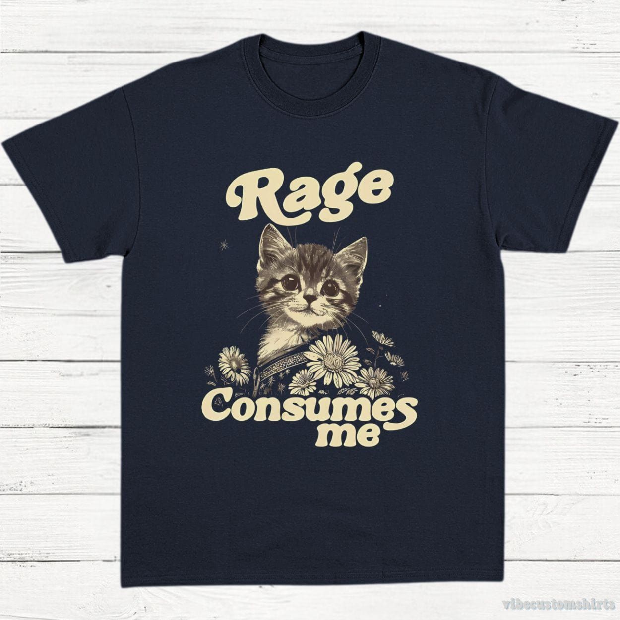 Rage Consumes Me Kitty Cat T-Shirt product image 4