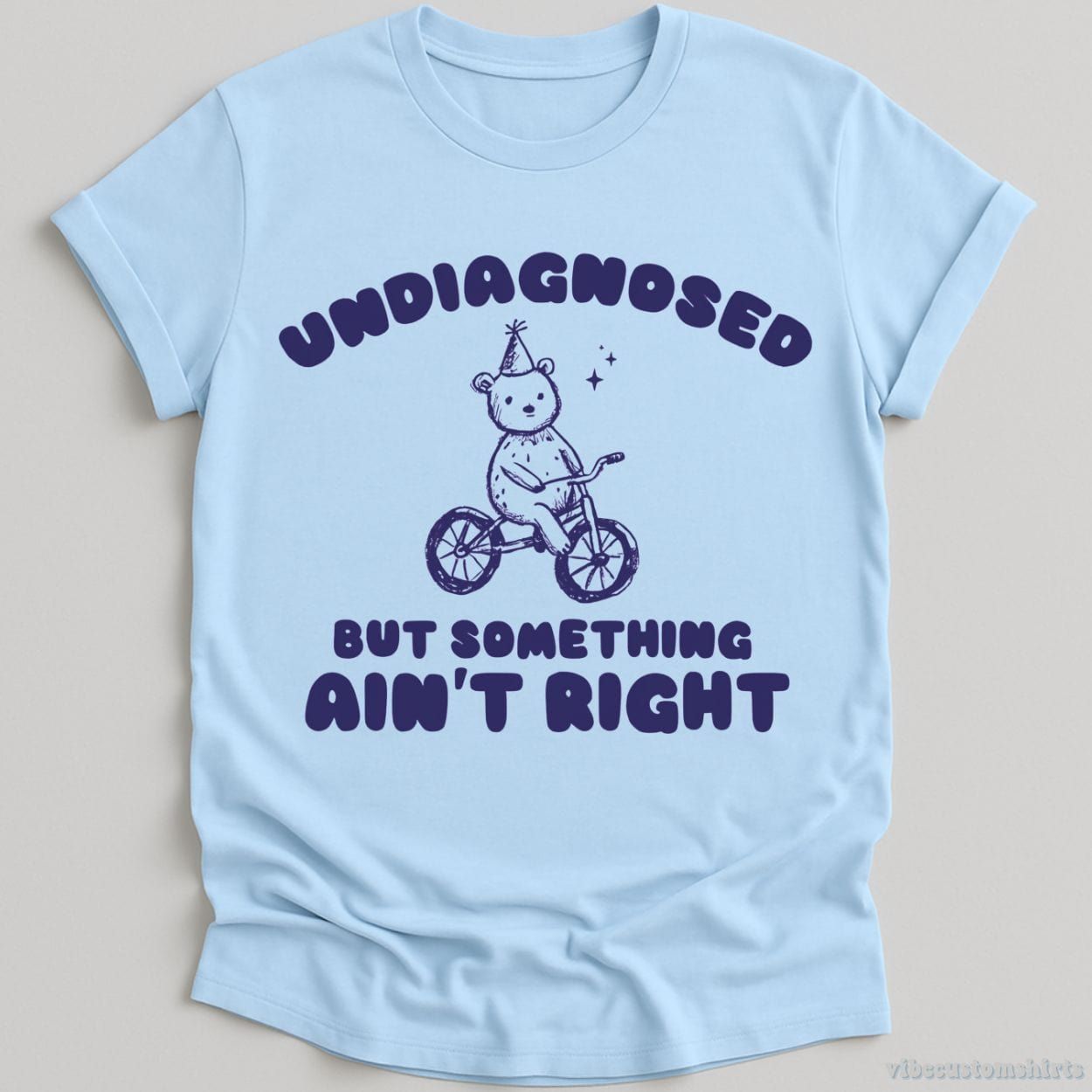 Undiagnosed But Something Ain't Right Vintage Shirt, Meme Cartoon Bear T Shirt product image 4