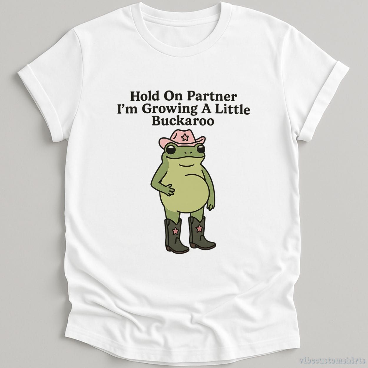 Hold On Partner I'm Growing A Little Buckaroo Shirt product image 2