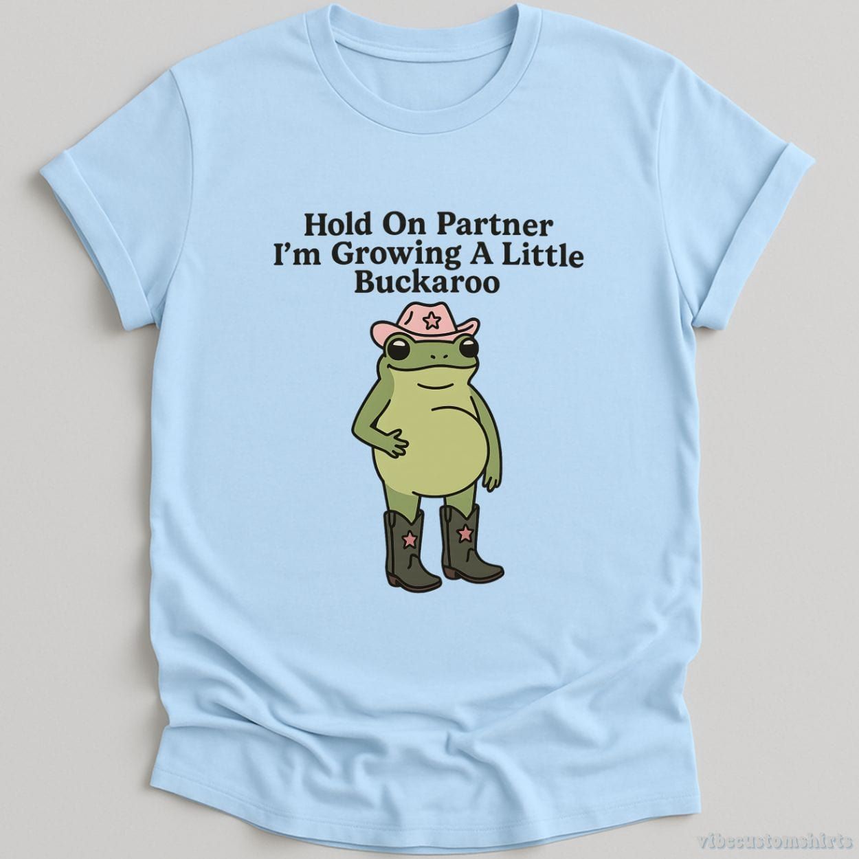 Hold On Partner I'm Growing A Little Buckaroo Shirt product image 3