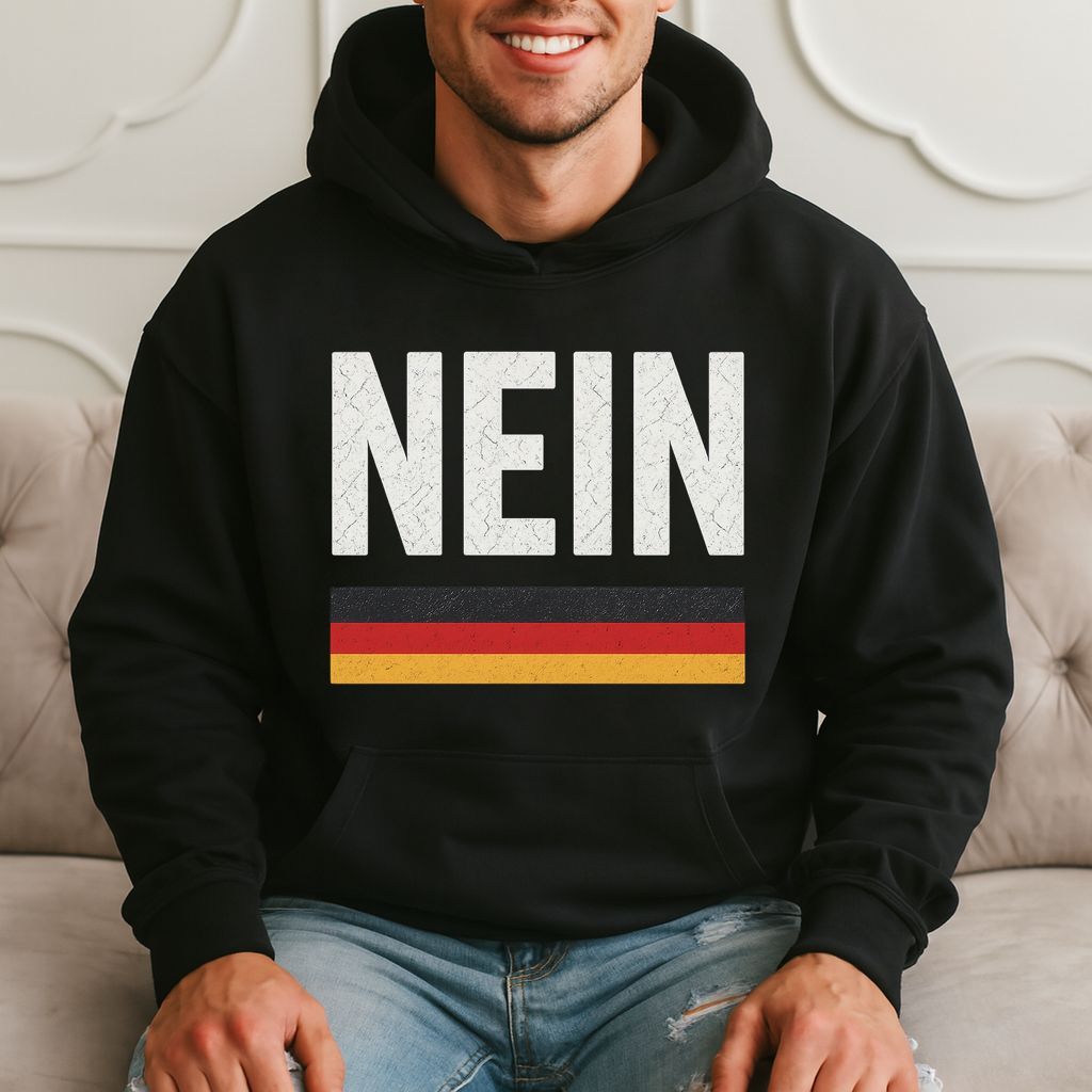 Nein Funny German Meme Hoodie product image 3