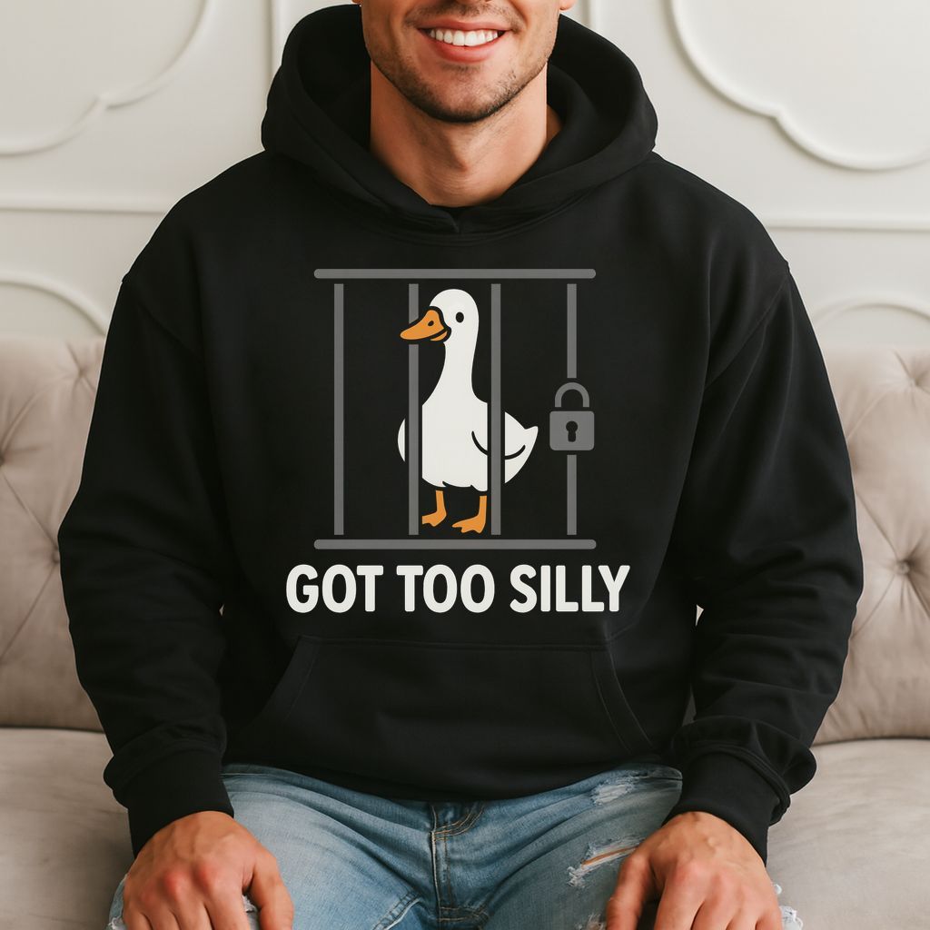 Got Too Silly Funny Duck Meme Hoodie product image 1