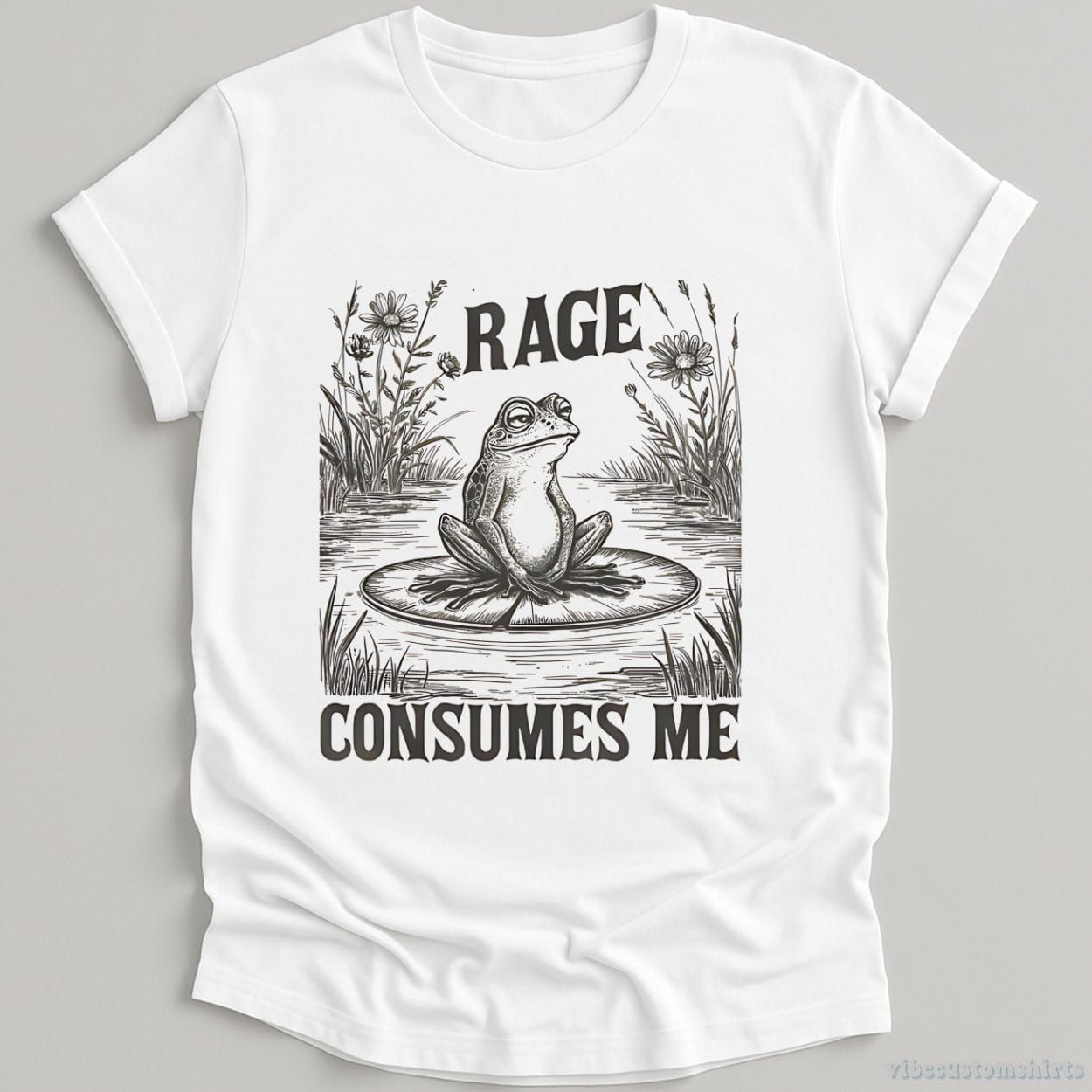 Rage Consumes Me Vintage Frog Shirt product image 3