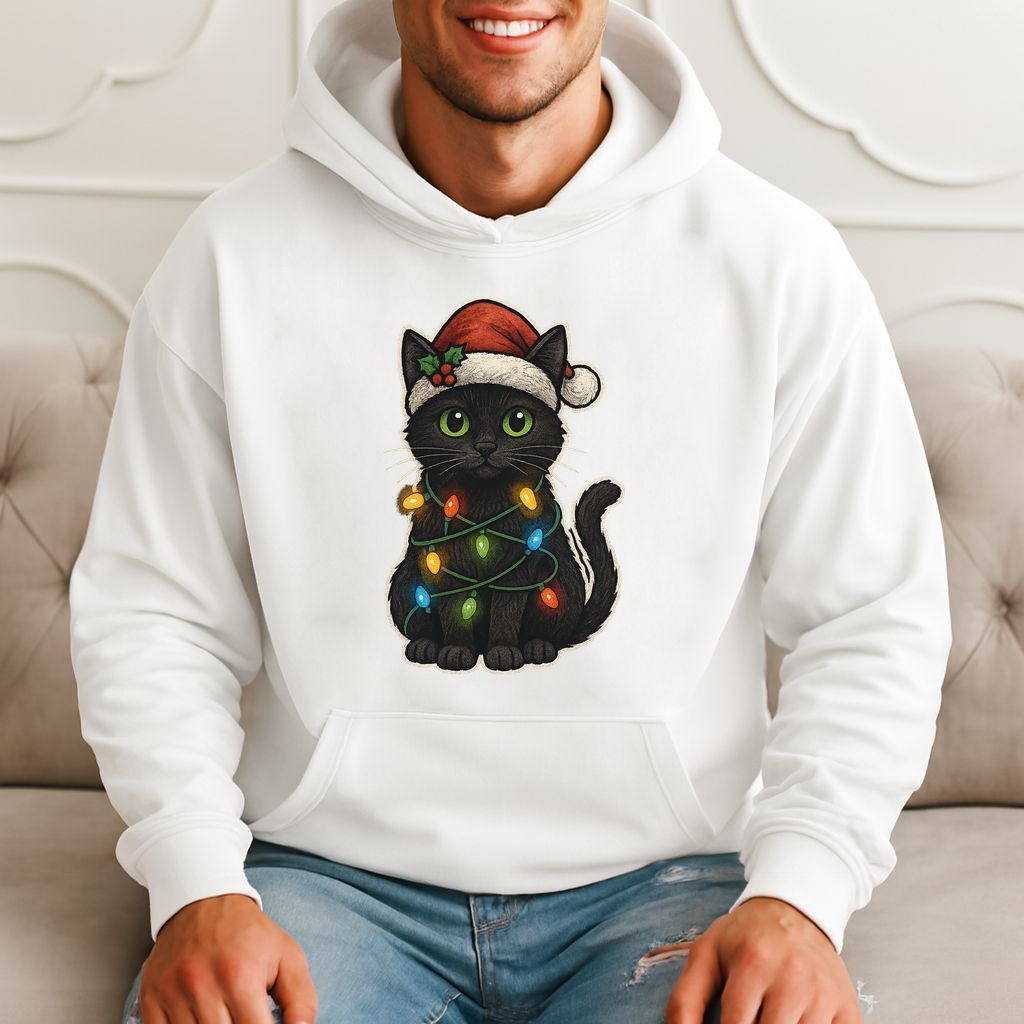 Christmas Cat - Funny Cute Holiday Sweater Hoodie product image 3