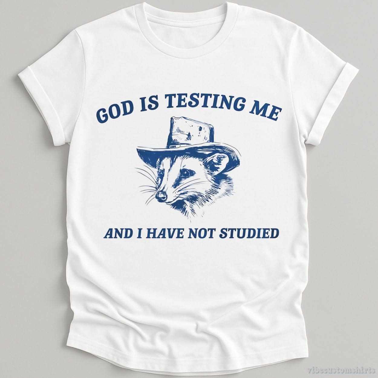 God Is Testing Me And I Have Not Studied Possum T-Shirt product image 3