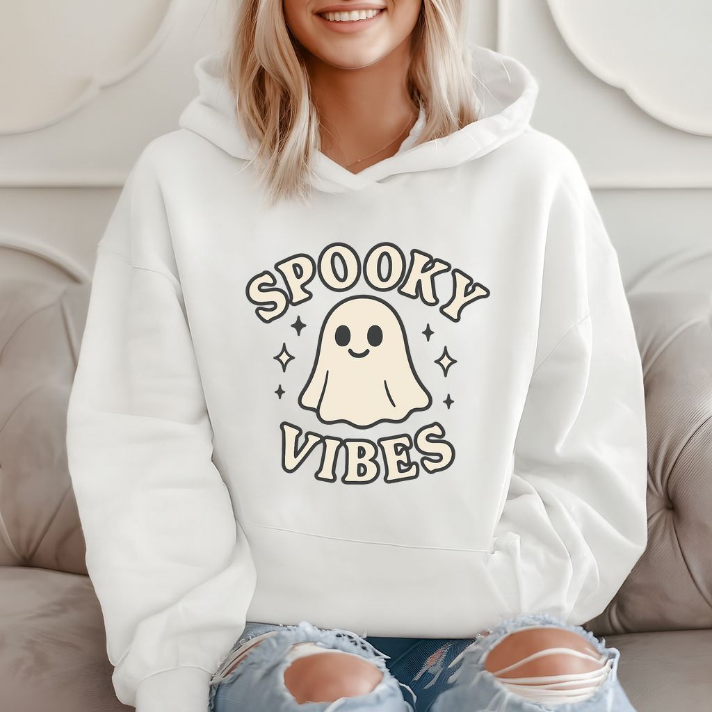 Spooky Vibes Ghost - Cute Halloween Hoodie product image 2