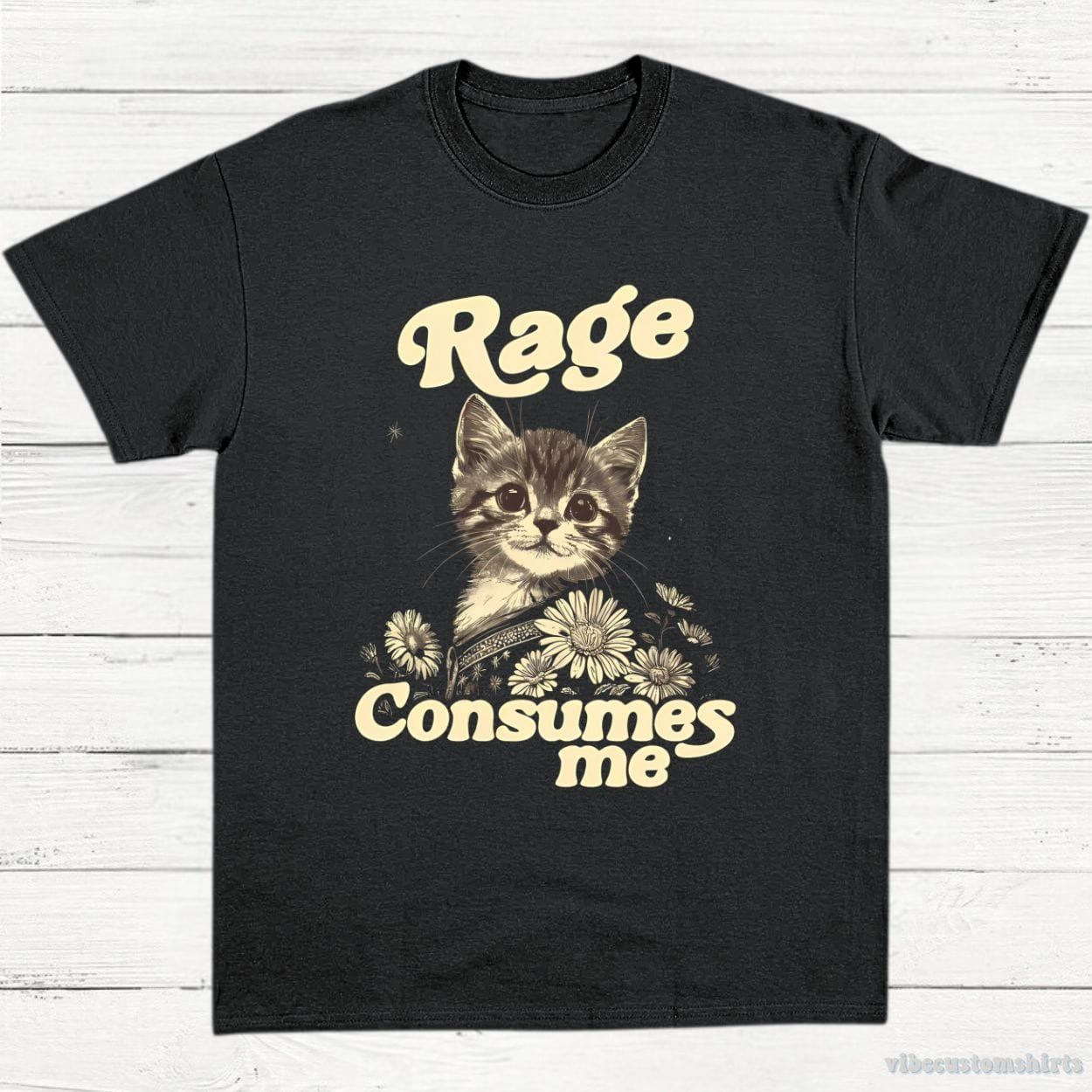 Rage Consumes Me Kitty Cat T-Shirt product image 2