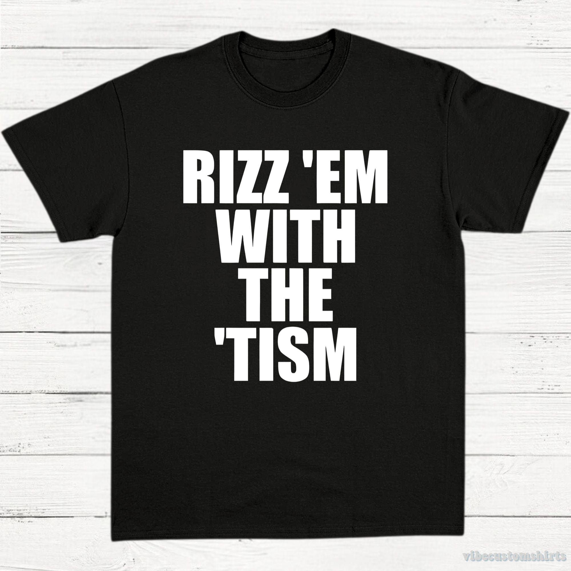 Rizz Em With The Tism Vintage Style Unisex Shirt product image 3