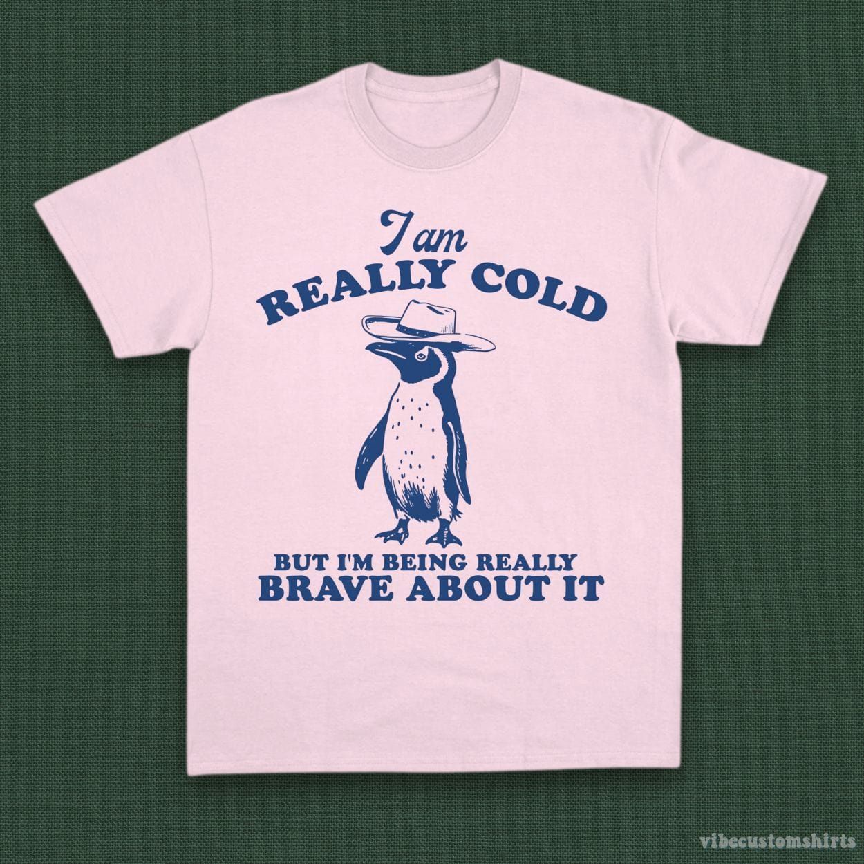 I'm Really Cold But I'm Being Really Brave About It Cowboy Penguin Shirt product image 4
