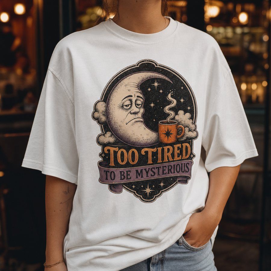 Too Tired to Be Mysterious T-Shirt product image 2