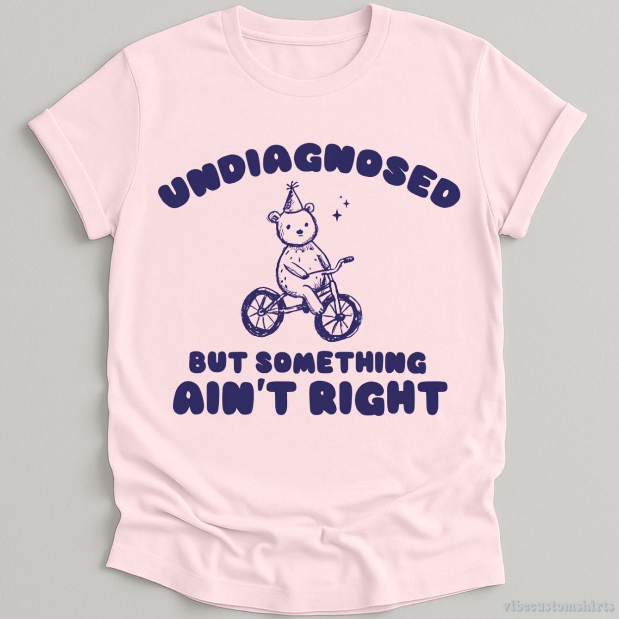Undiagnosed But Something Ain't Right Vintage Shirt, Meme Cartoon Bear T Shirt product image 5