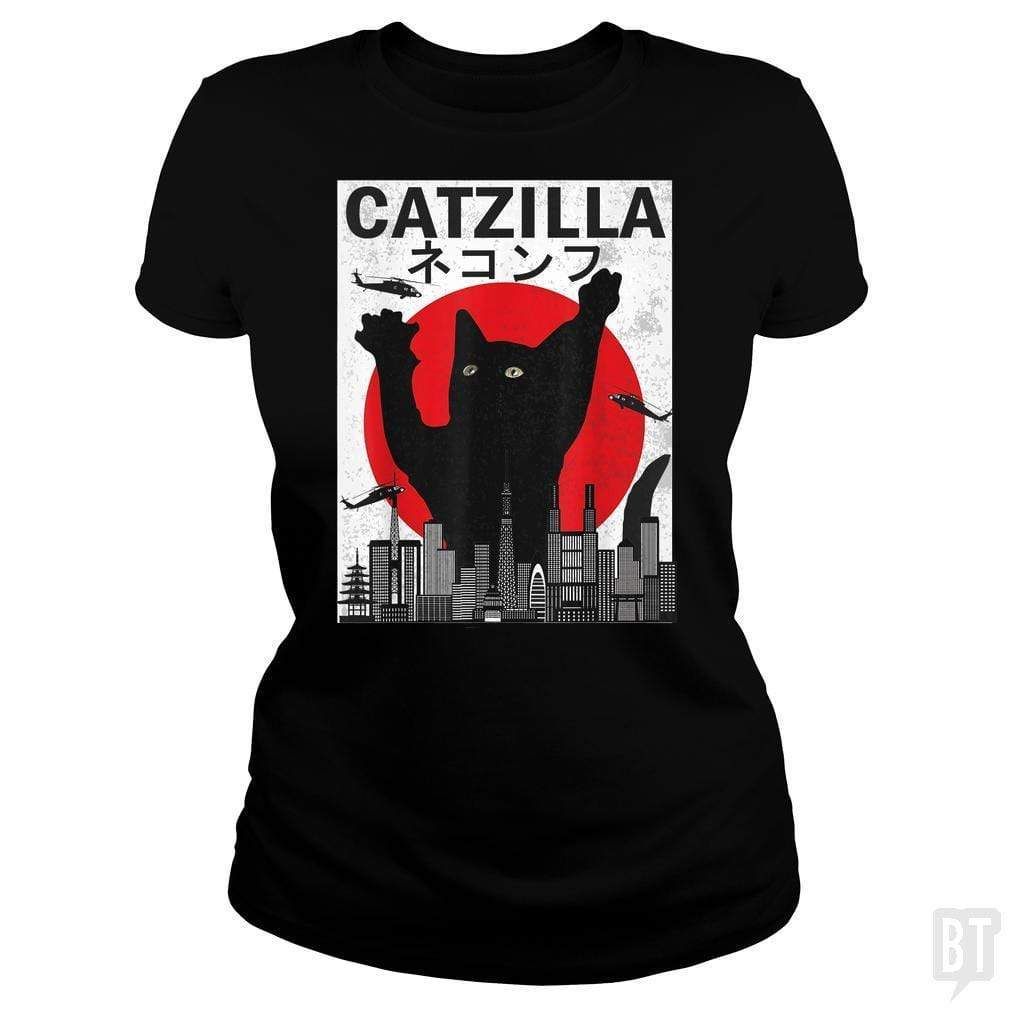 Catzilla Japanese Sunset - tshirt product image 6