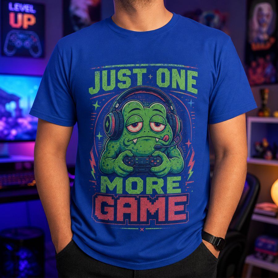Frog Gamer Just One More Game T-Shirt product image 1