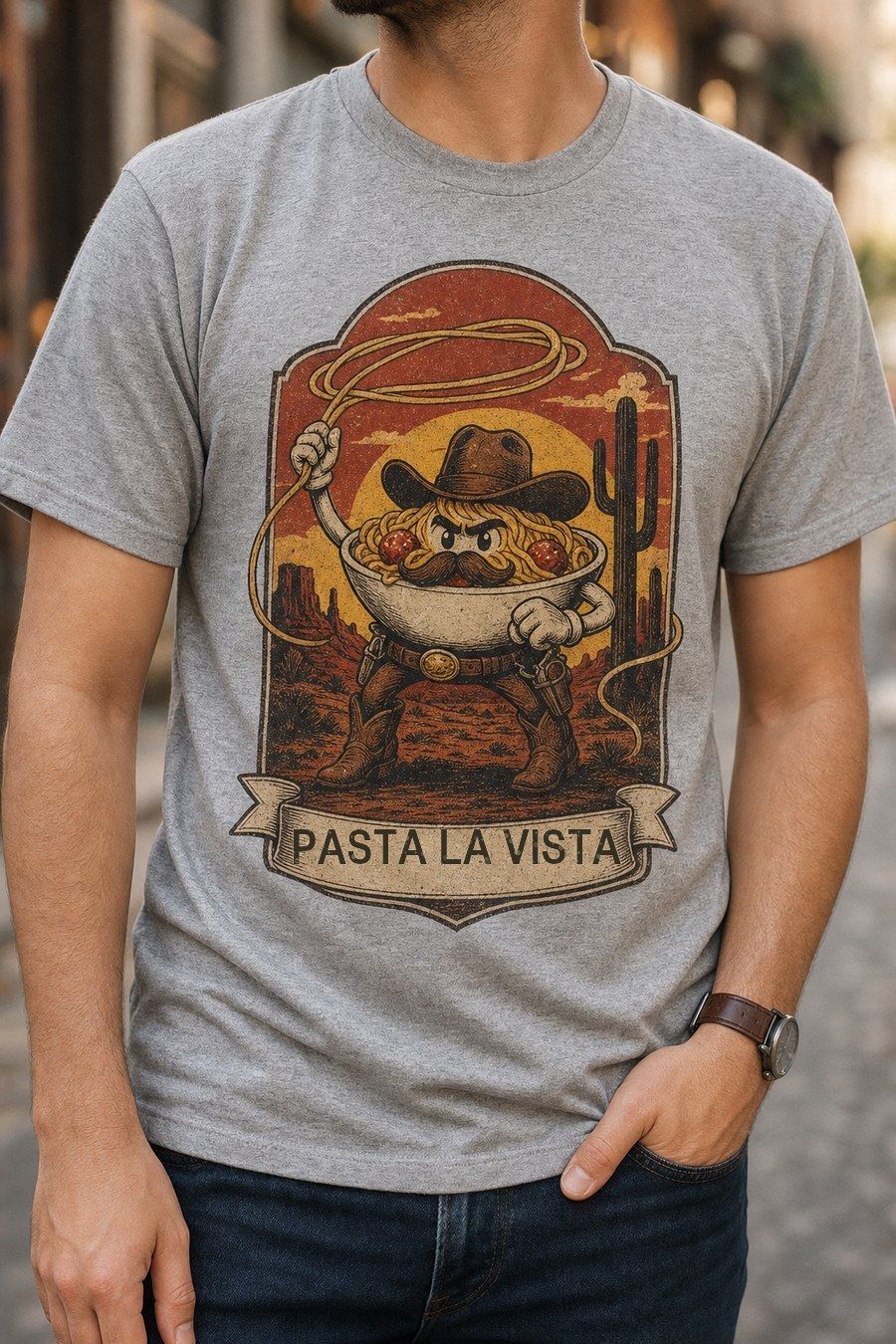 Pasta La Vista Graphic T-Shirt product image 4