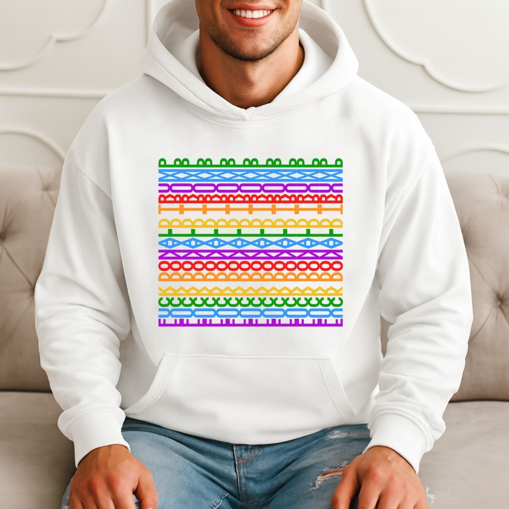 Funny Anti-trump Hidden Message Rainbow Lgbt Hoodie product image 1