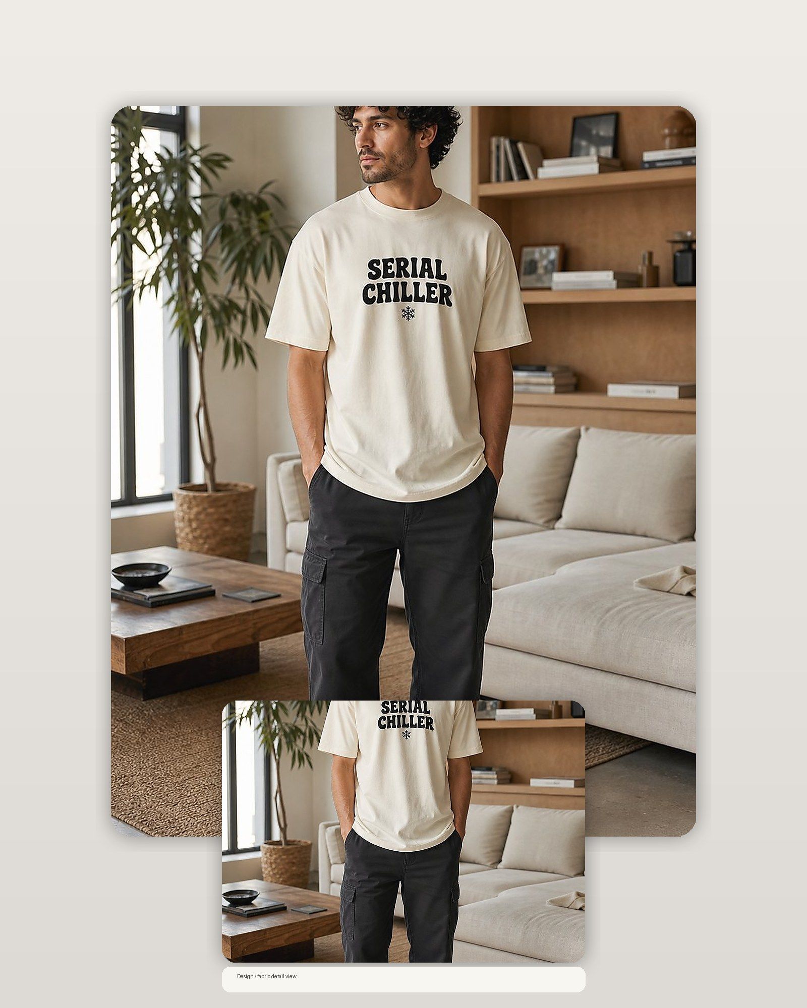 Serial Chiller Premium Boxy Tee – Graphic Streetwear T-Shirt for Everyday Outfits, graphic art / gift product image 2