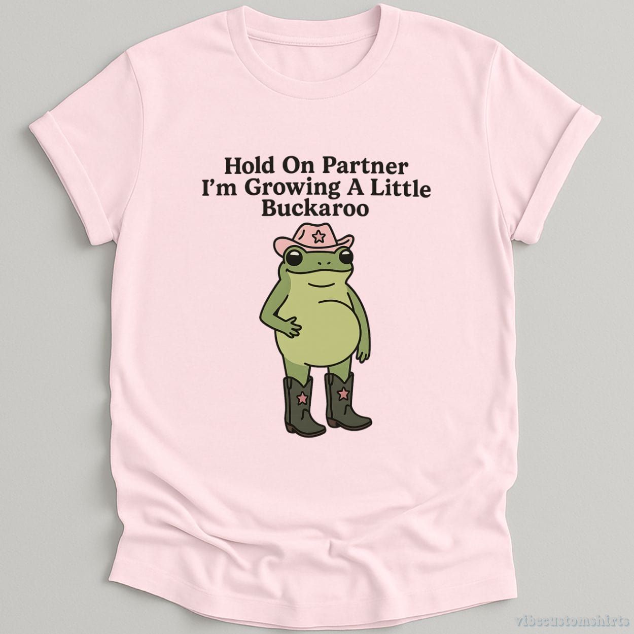 Hold On Partner I'm Growing A Little Buckaroo Shirt product image 4