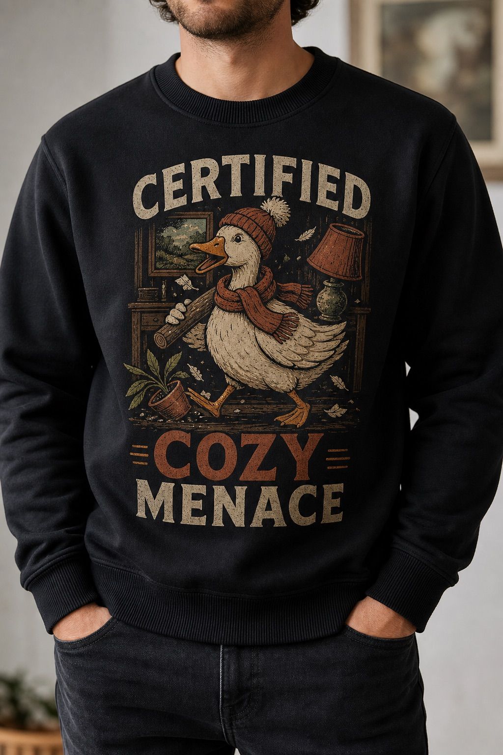 Certified Cozy Menace Goose Sweatshirt product image 1