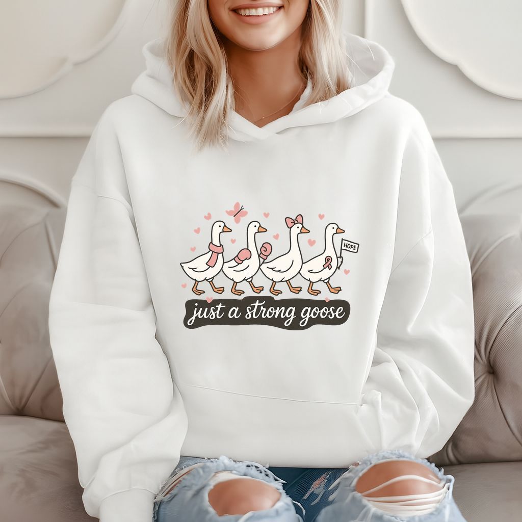 Just A Strong Goose - Funny Goose Lover Hoodie product image 2