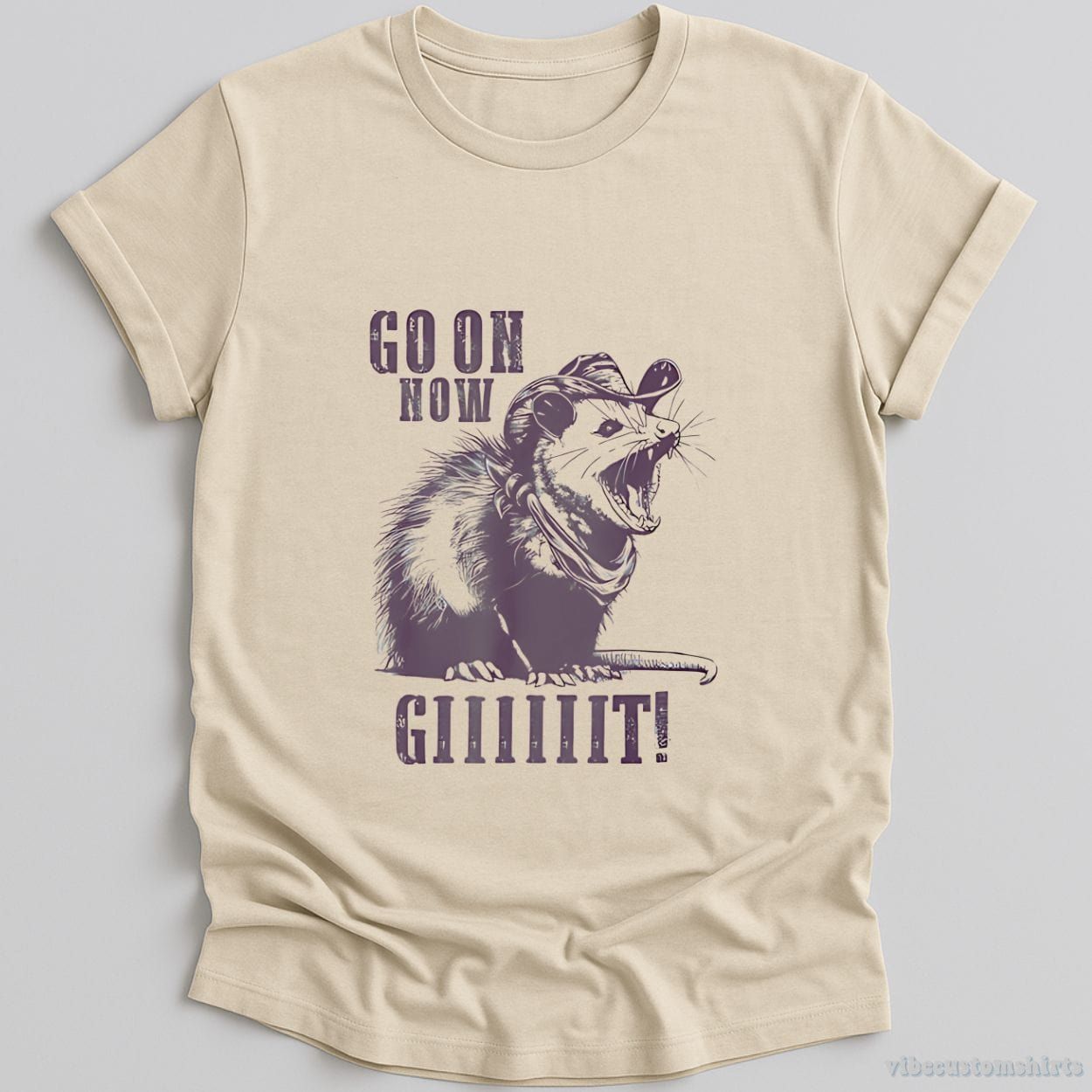 Go On Now Git Cowboy Opossum Vintage Shirt product image 1