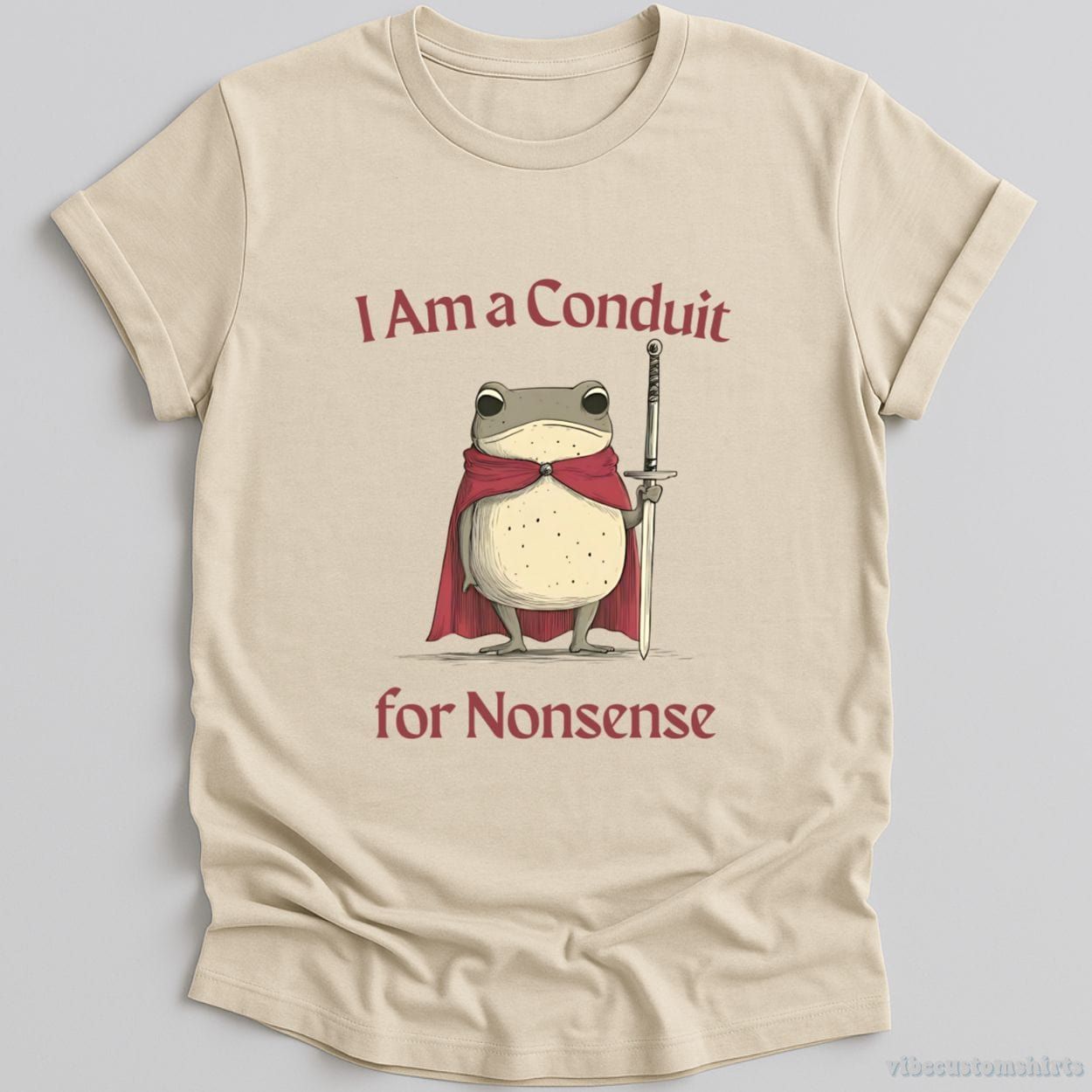 I Am a Conduit for Nonsense Vintage Silly Frog Shirt product image 1