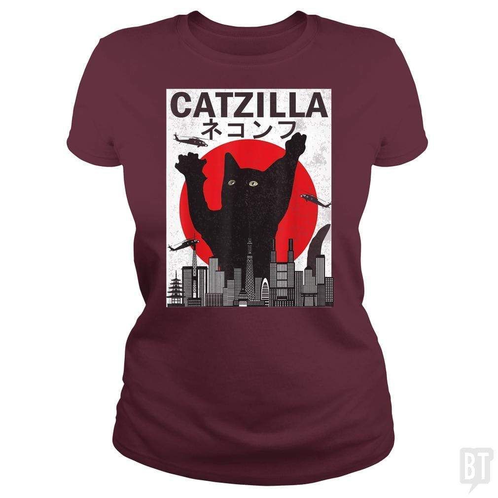 Catzilla Japanese Sunset - tshirt product image 9