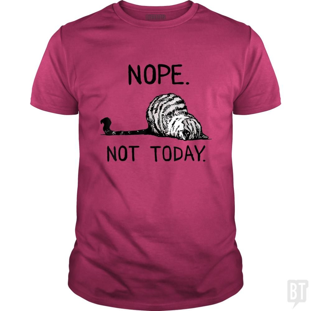 Nope Not Today Cat - tshirt product image 13
