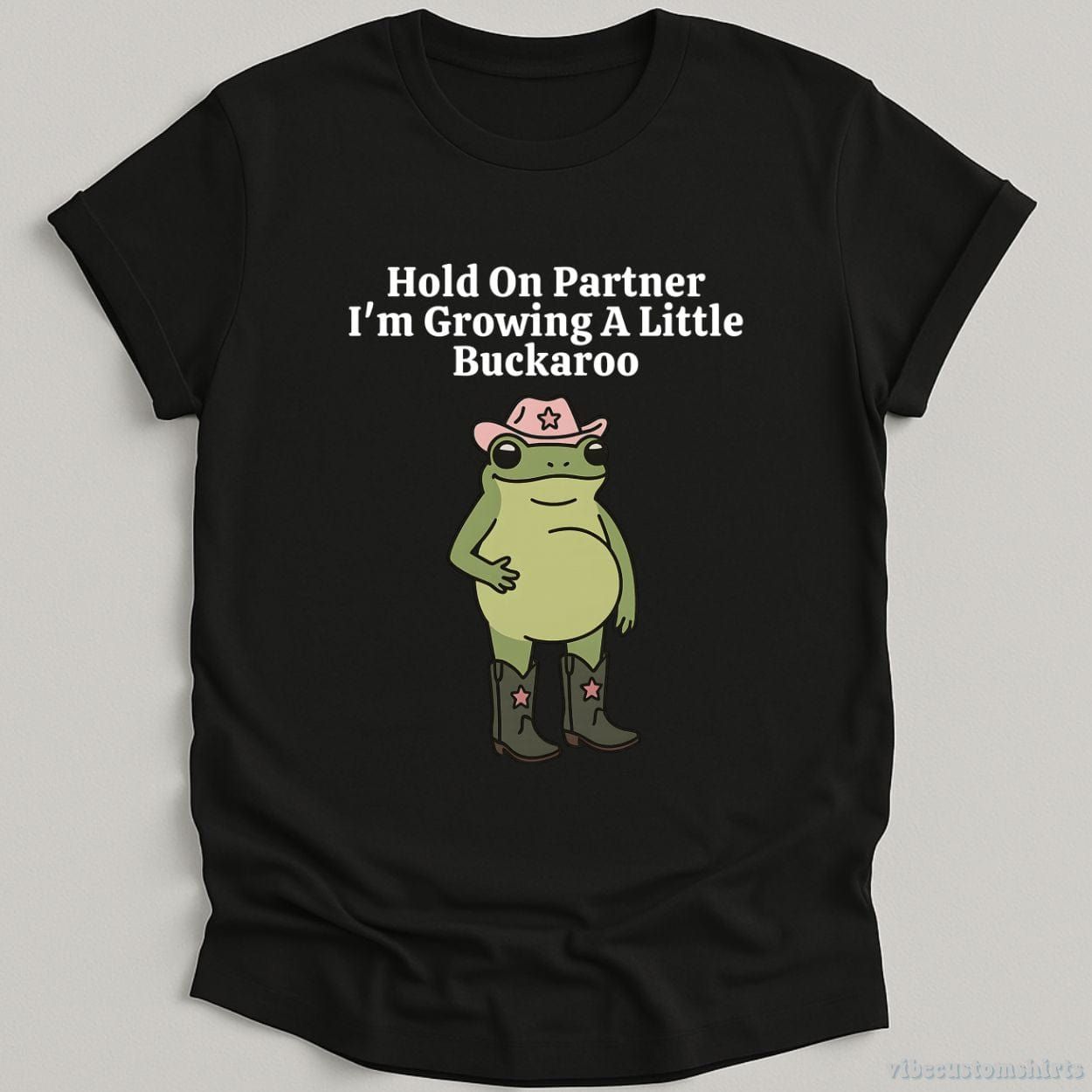 Hold On Partner I'm Growing A Little Buckaroo Shirt product image 5