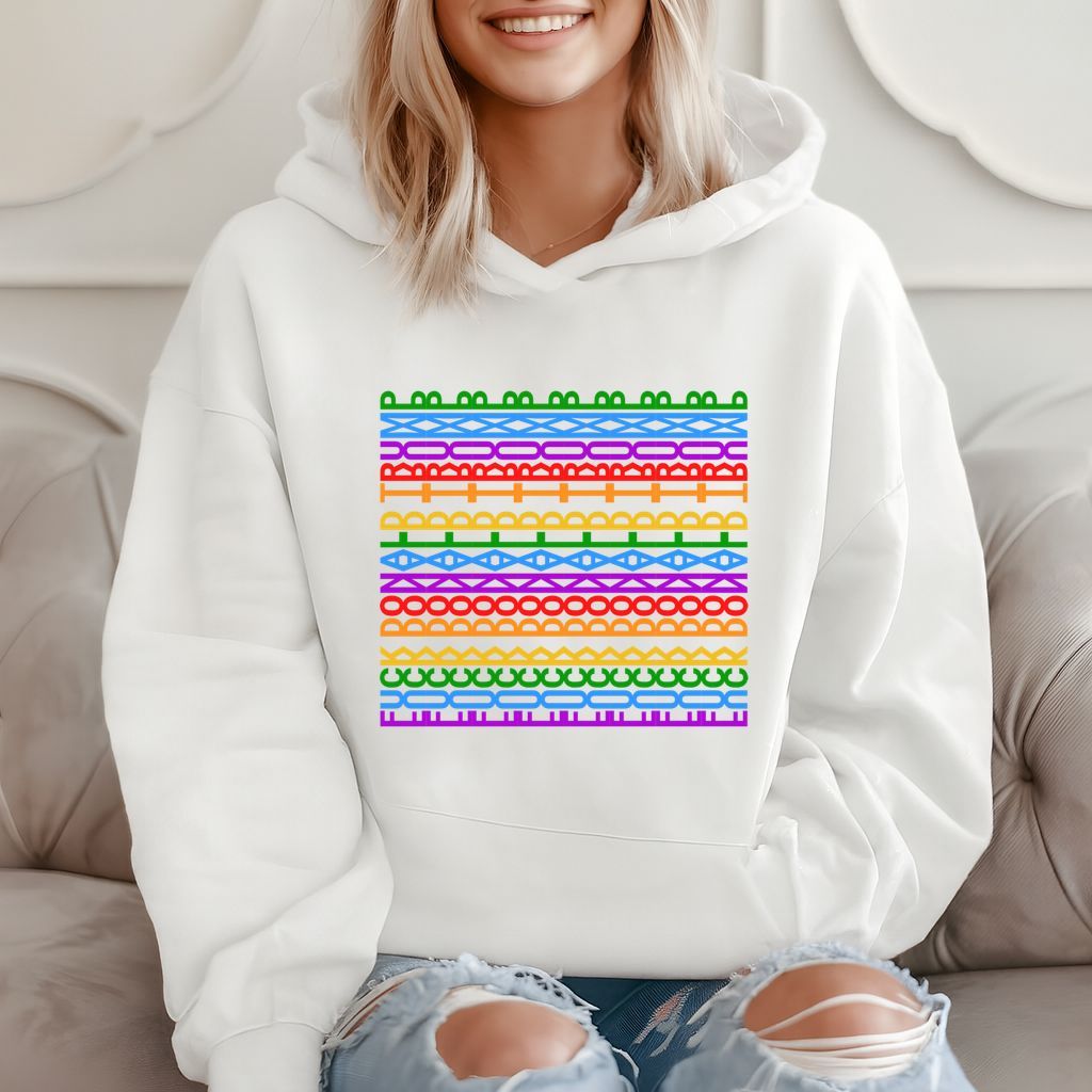 Funny Anti-trump Hidden Message Rainbow Lgbt Hoodie product image 2