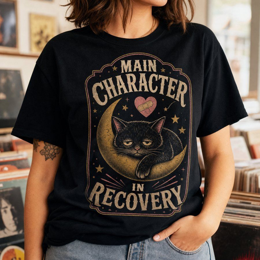 Main Character In Recovery Cat T-Shirt product image 3