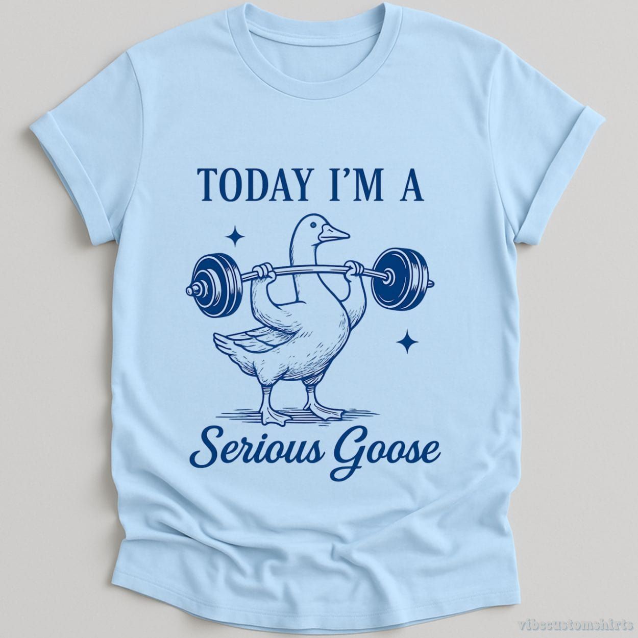 Today I'm A Serious Goose Funny Gym Shirt product image 3