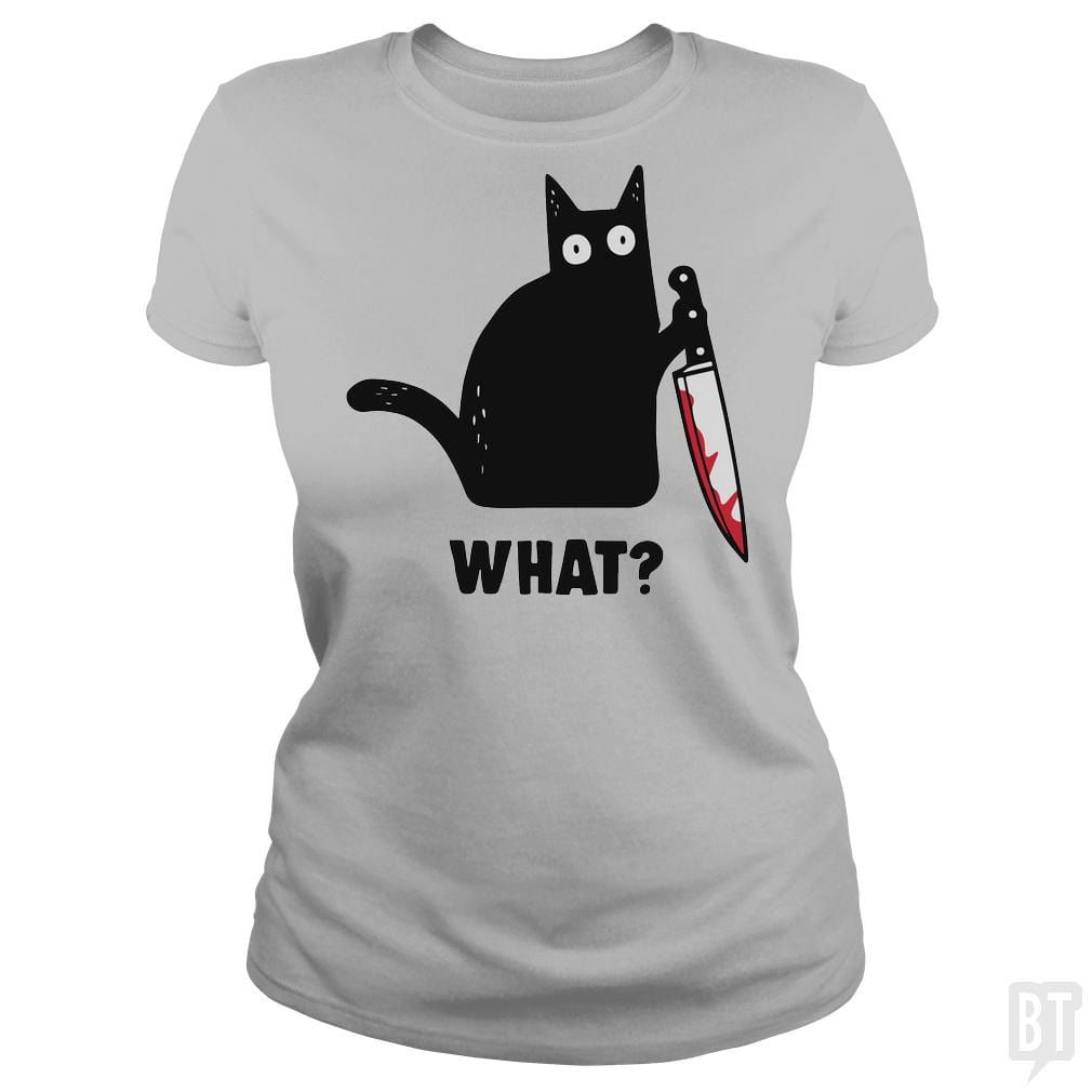 What? Funny Cat Graphic T-Shirt product image 70