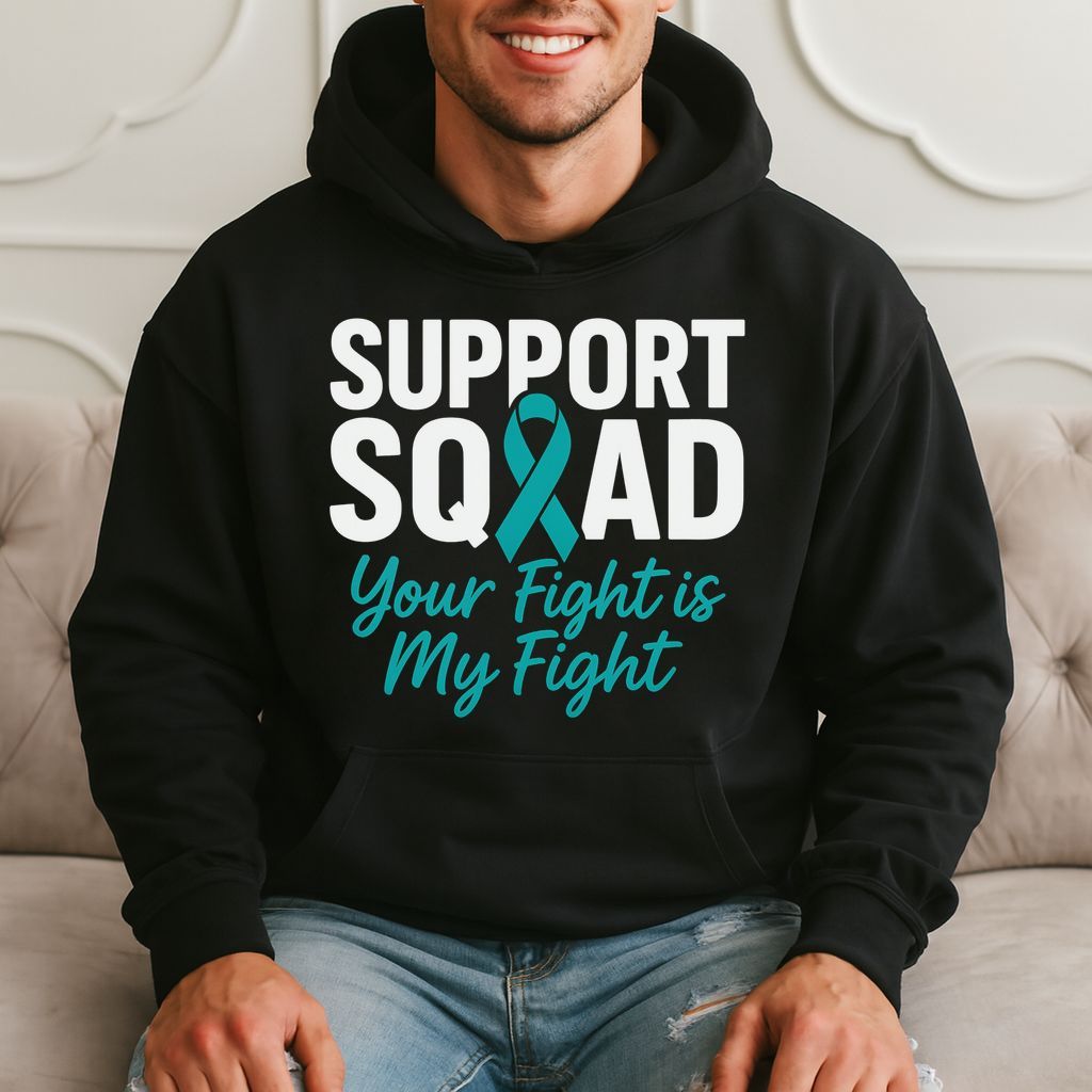 Support Squad Your Fight Is My Fight Awareness Gift Hoodie product image 3
