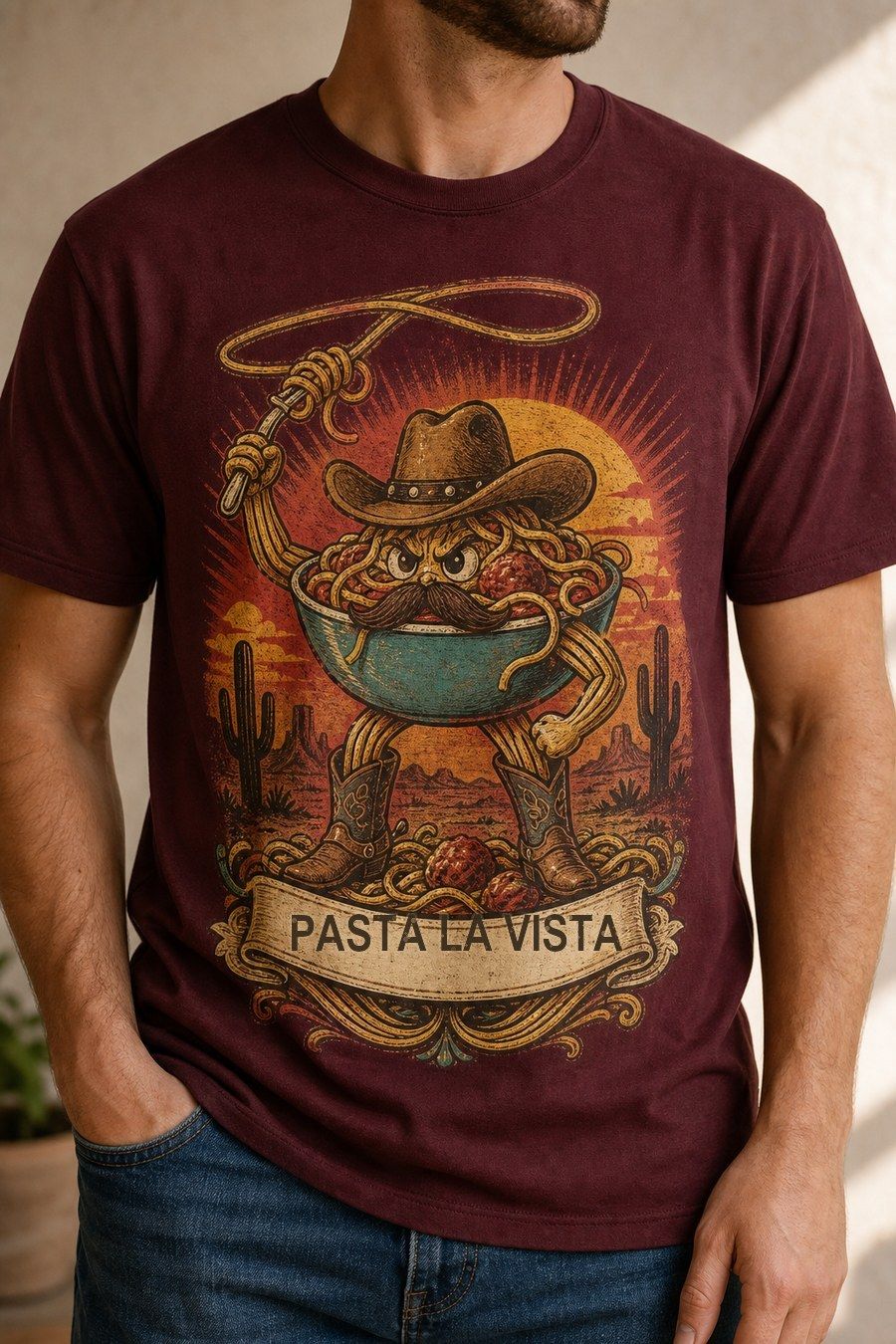 Pasta La Vista Graphic T-Shirt product image 2