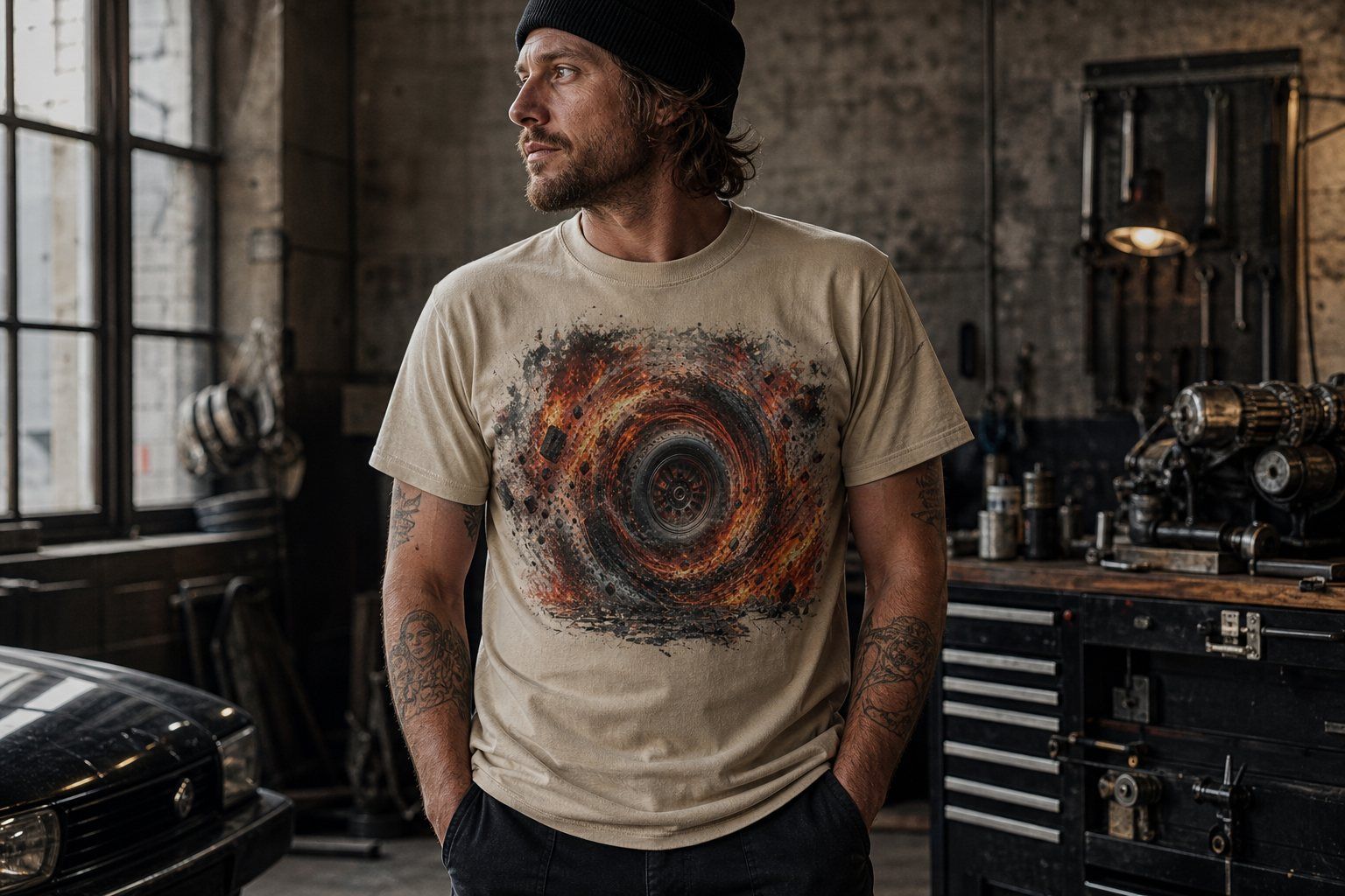Mechanic Burnout Vortex T-Shirt product image 2