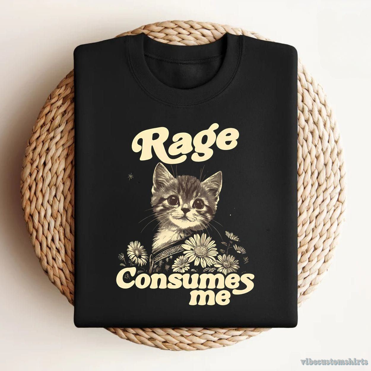 Rage Consumes Me Kitty Cat T-Shirt product image 1