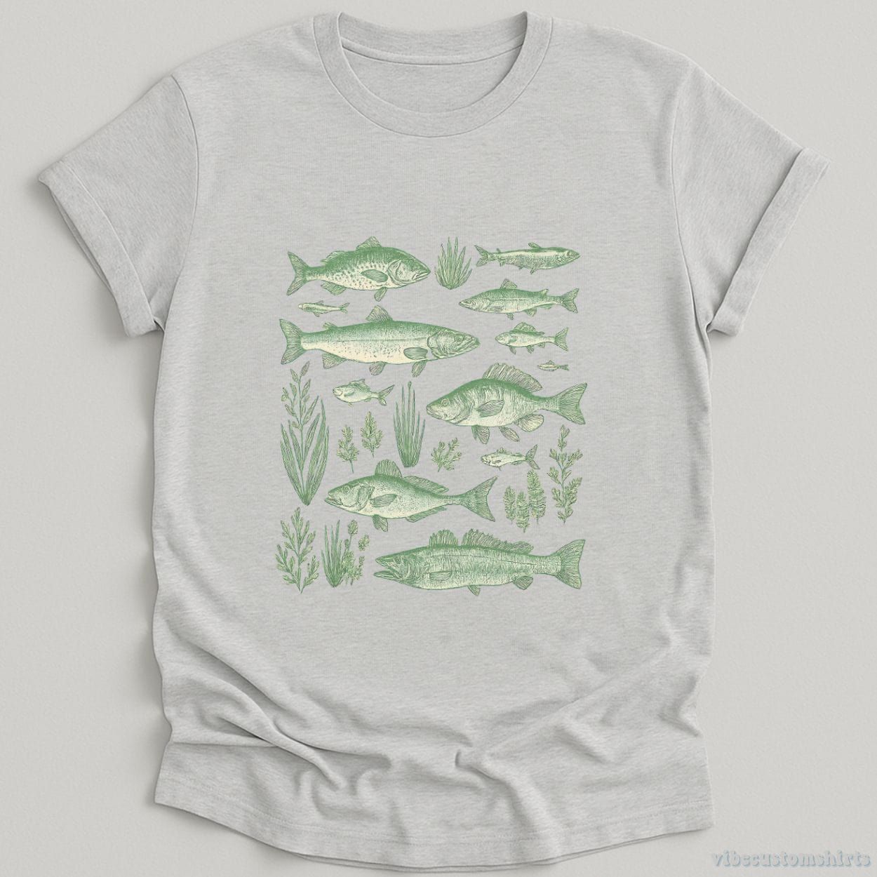 Vintage Fish Tattoo Style Shirt product image 5