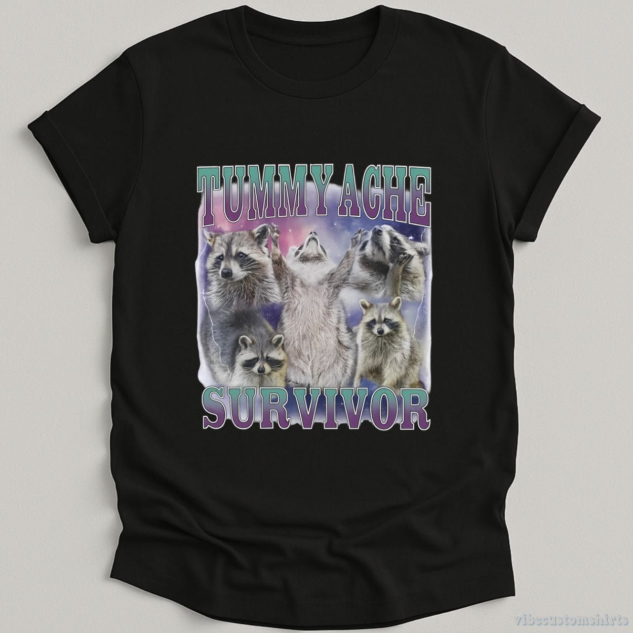 Tummy Ache Survivor Raccoon Meme Shirt product image 1