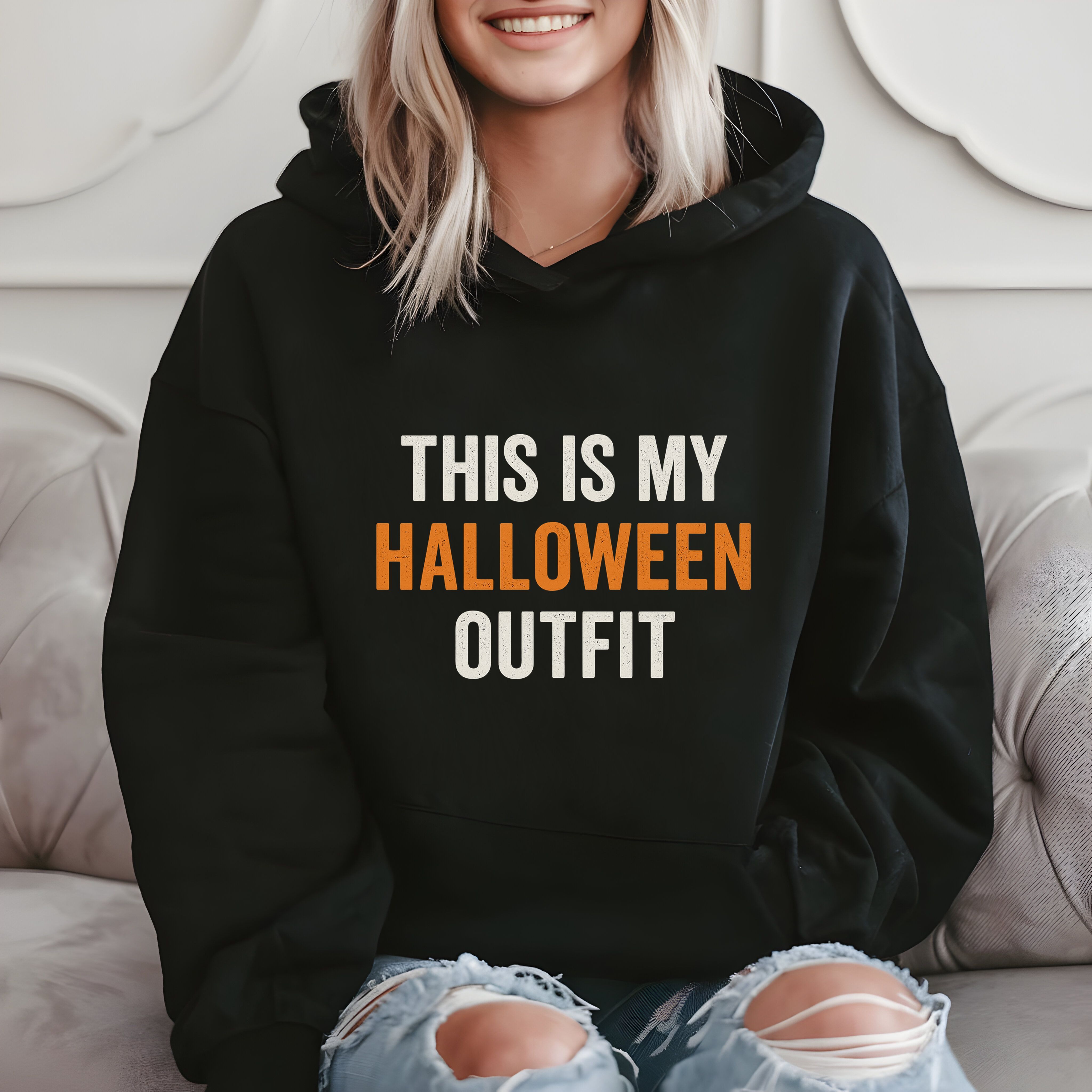 This Is My Halloween Outfit Funny Halloween Costume, Spooky Party Hoodie product image 2