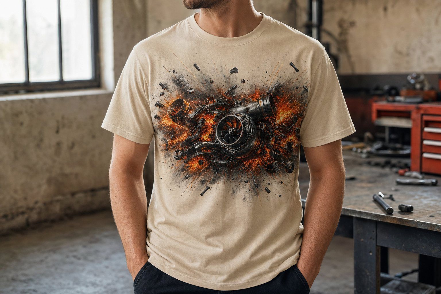Mechanic Turbo Blast T-Shirt product image 2