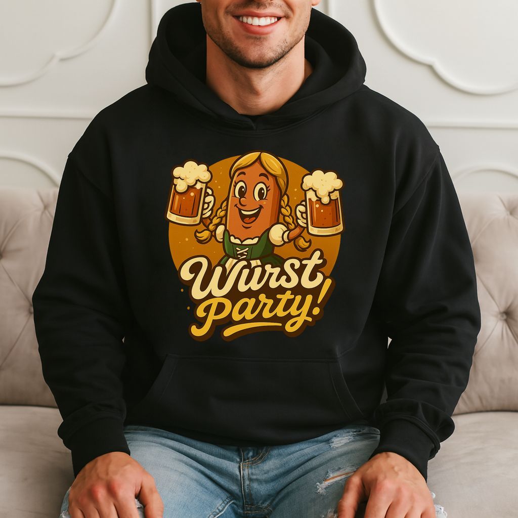 Wurst Party - Funny Oktoberfest Celebration Hoodie product image 3