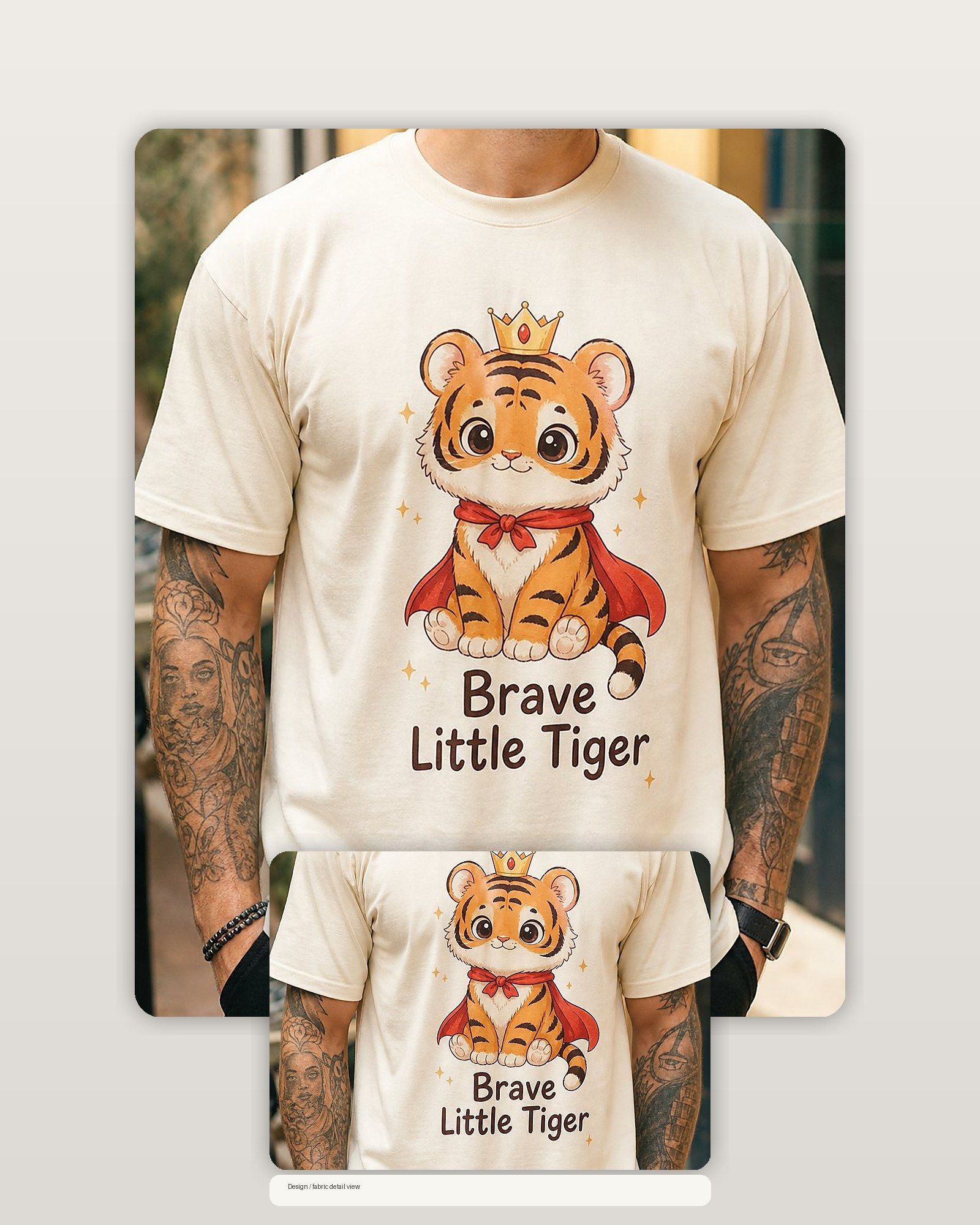 Year Of The Tiger Cute Anime Zodiac Shirt - Brave Little Tiger product image 2