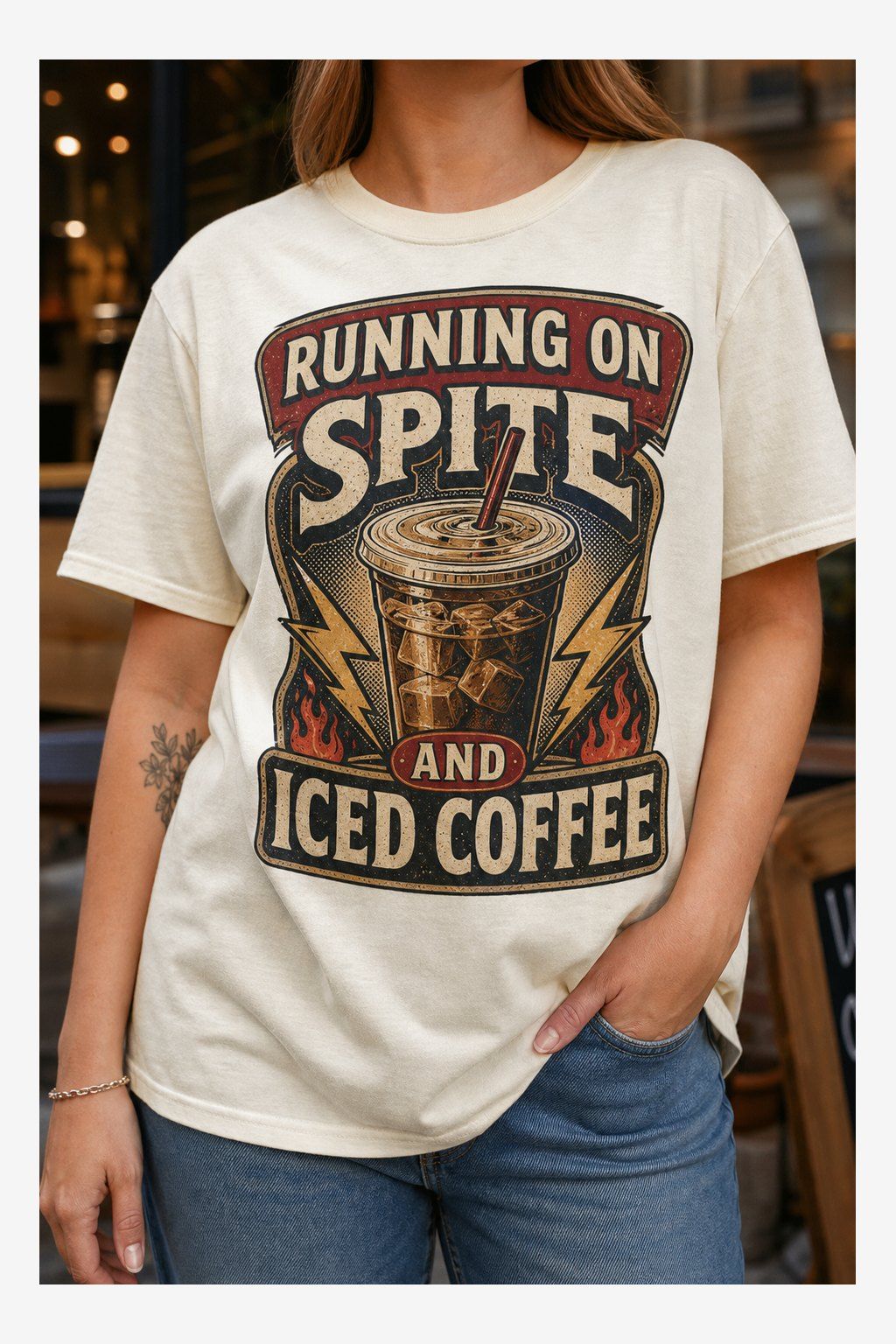 Running on Spite and Iced Coffee T-Shirt product image 1