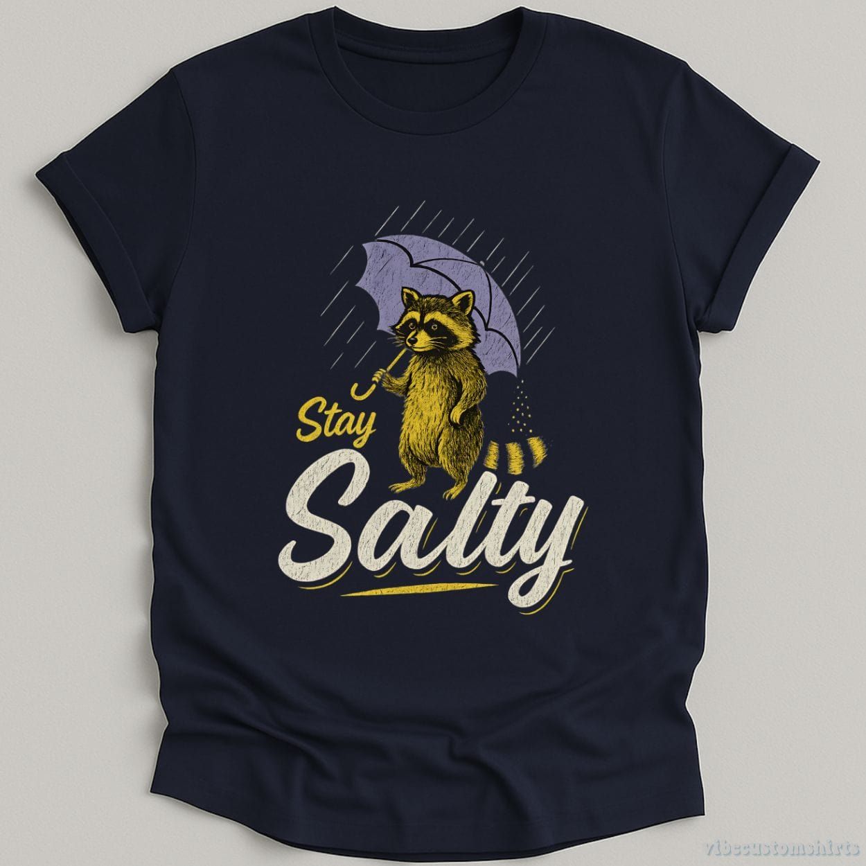 Stay Salty Funny Raccoon Shirt product image 1