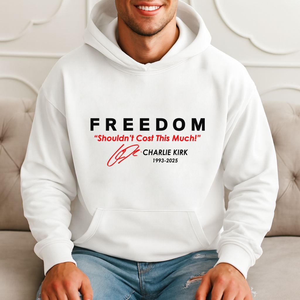 Freedom “shouldn't Cost This Much!” Charlie Kirk Maga Hoodie product image 3