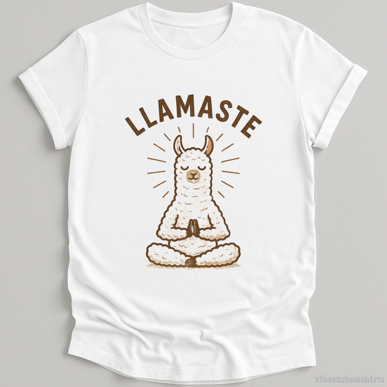 Llamaste Yoga Llama Graphic T-Shirt product image 2